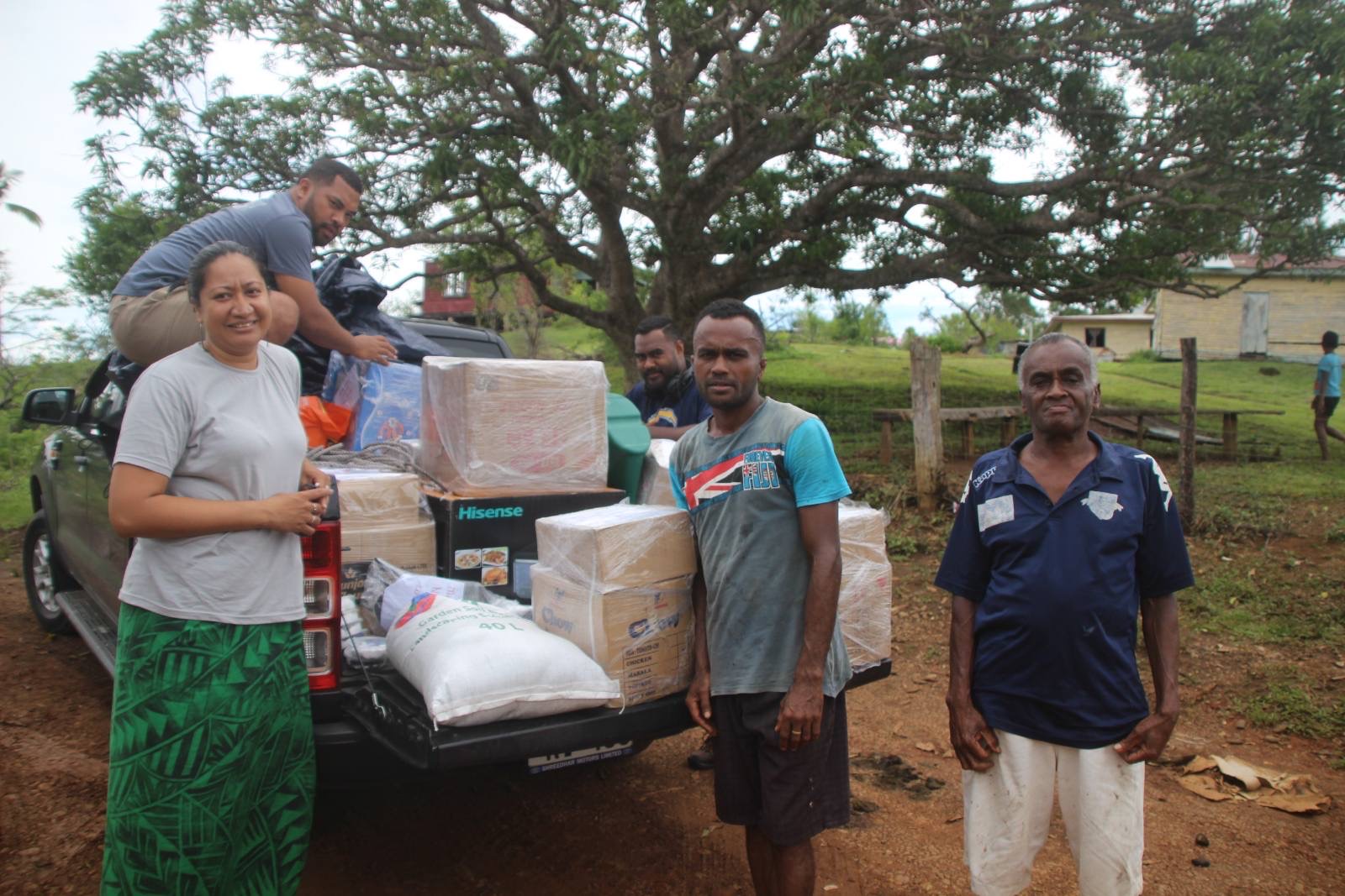 After Tropical Cyclone Yasa hit Fiji in December 2020, FBDRC supported affected communities with in-kind donations. Photo: Patricia Mallam.