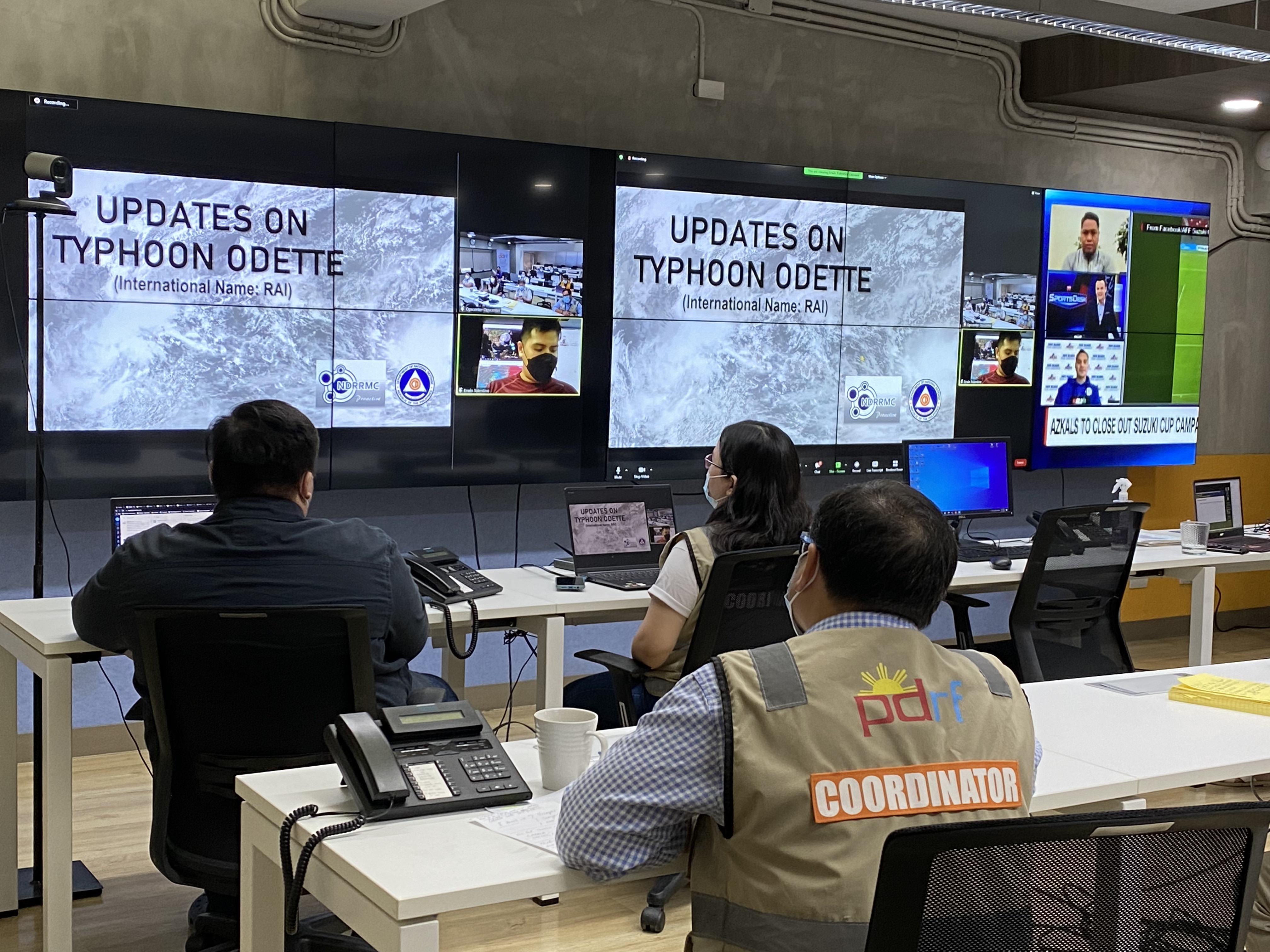 PDRF is coordinating the private sector response to the Super Typhoon Rai / #OdetteRH in December 2021 through their private sector-led Emergency Operations Center. Photo credit: The PDRF