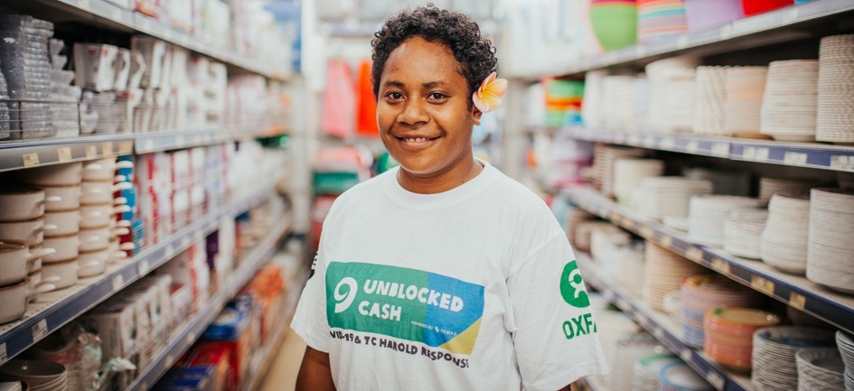 A VRBC staff member in one of the partners' shops