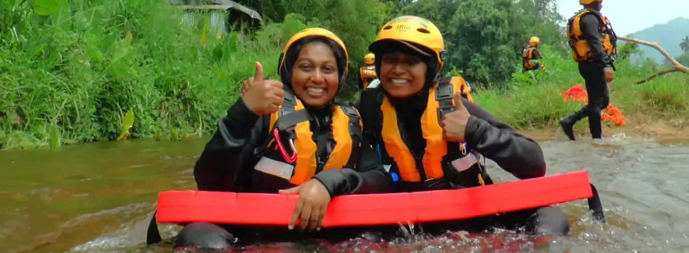 Search and rescue training in swift water Sri Lanka 