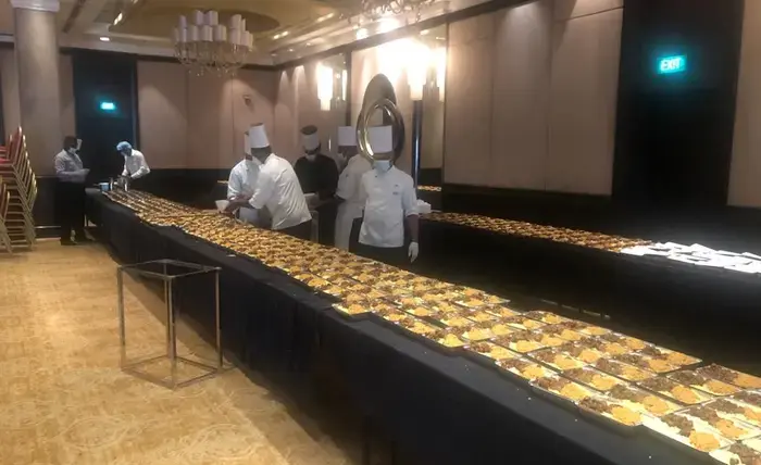 Meals being prepared at Hotel Cinnamon Grand. Photo Credit: Union Assurance