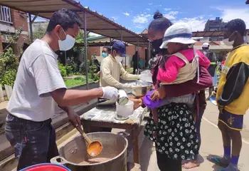 Food distribution in Antanarivo