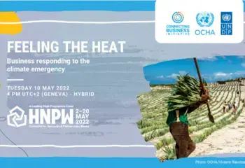 Details about the FEELING THE HEAT public event by CBi at HNPW with an image of agricultural workers