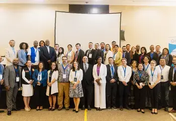 Group photo of regional workshop participants 