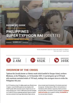 UN Business Guide: Philippines - Super Typhoon Rai (Odette)