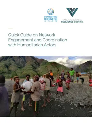 Quick guide on network engagement and coordination with humanitarian actors