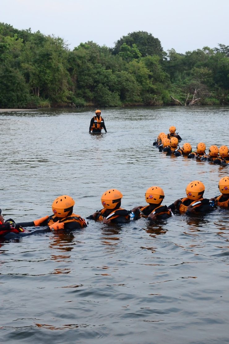 Search and rescue training in swift water Sri Lanka