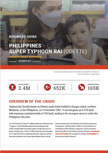 OCHA Business Guide: Philippines - Super Typhoon Rai (Odette)