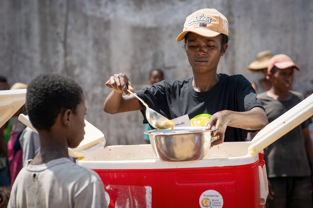 Food distribution after the cyclones in Madagascar