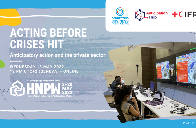 Acting before crises hit: Anticipatory action and the private sector (CBi Annual Event)