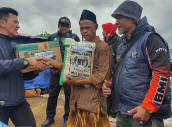KADIN gives food assistance to people affected by earthquake in Indonesia