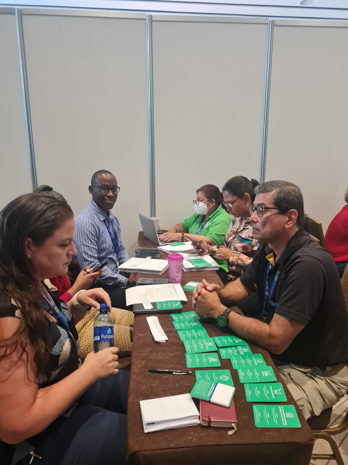 Participants from across sectors and the region engage in a tabletop exercise in the case of an earthquake