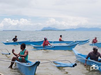 New fiberglass boats float in the water after a Typhoon Odette recovery programme by the Philippine Disaster Resilience Foundation (PDRF) that taught certain communities how to build and repair such boats. Photo by PDRF.