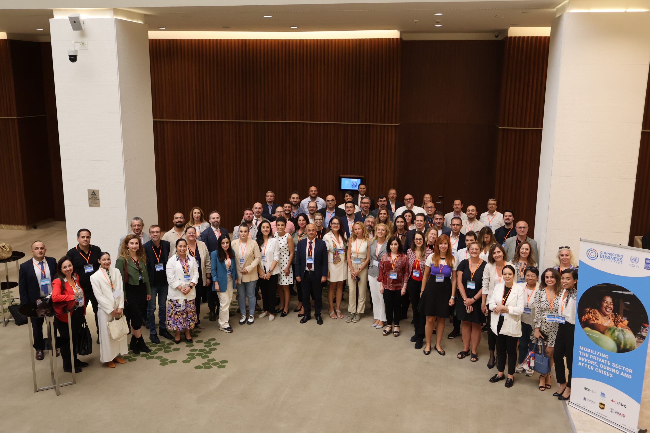 The participants of the Lessons Learned Workshop about private sector engagement in the Turkiye earthquake response
