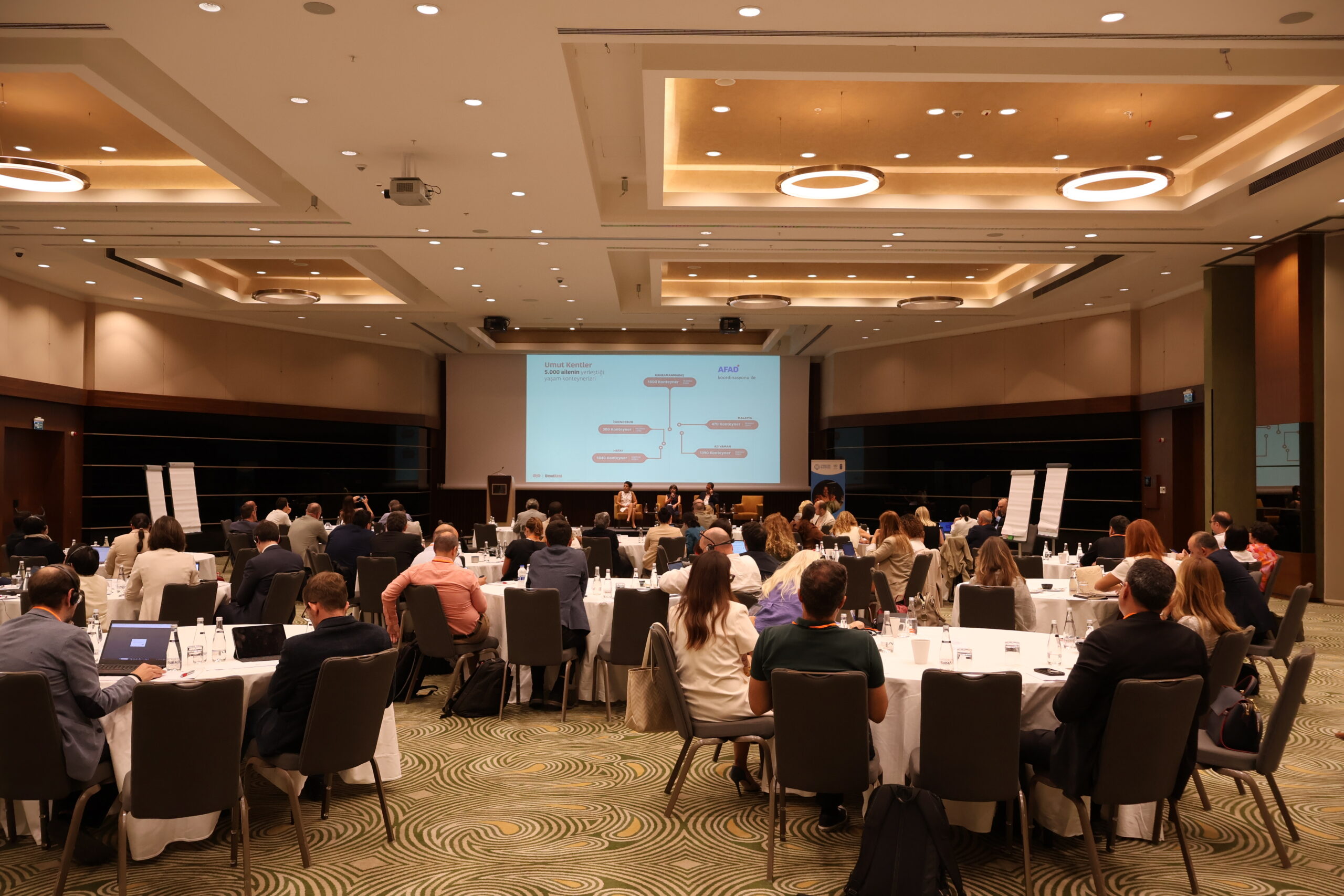 Workshop participants engaging in group work
