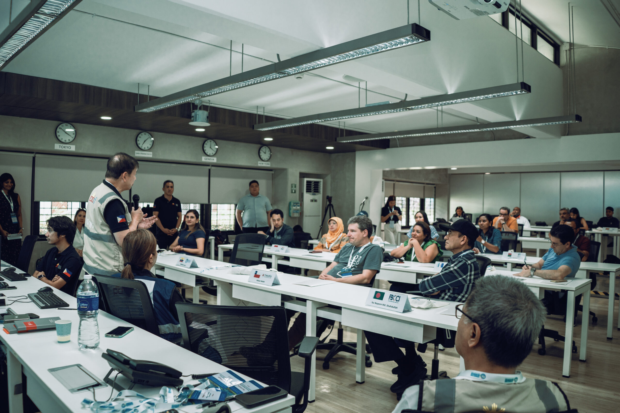 The CBi inaugural Business Emergency Operations Center course brought together 19 delegates from 13 countries. The in-person segment, hosted by the Philippine Disaster Resilience Foundation, too place in November 2024. Photo: CBi