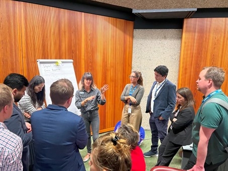 Dana Yaari from the monday.com Foundation co-led the station on “Digital solutions for crisis response” at the Private Sector Networking session on the first day of the in-person segment of the Humanitarian Networks and Partnerships Weeks 2025 in Geneva, Switzerland.