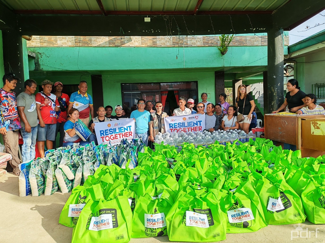 PDRF distributed food packs and hygiene kits to families affected by Typhoon Bualoi in Masbate. Photo by PDRF