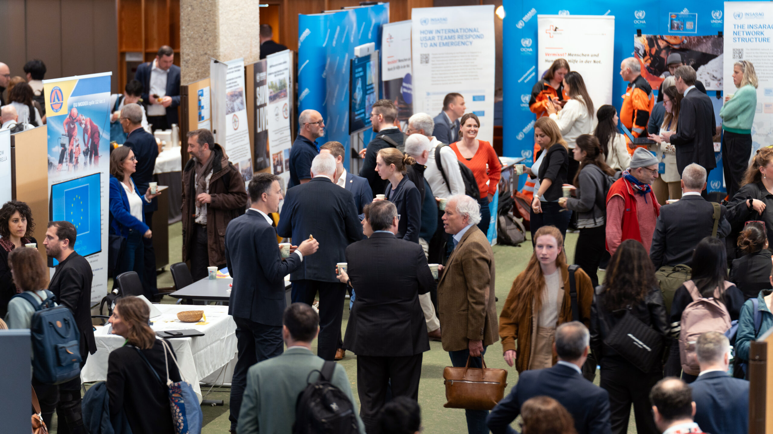 HNPW is one of the largest gathering of humanitarians, taking place online and in-person in Geneva, Switzerland. Photo: OCHA