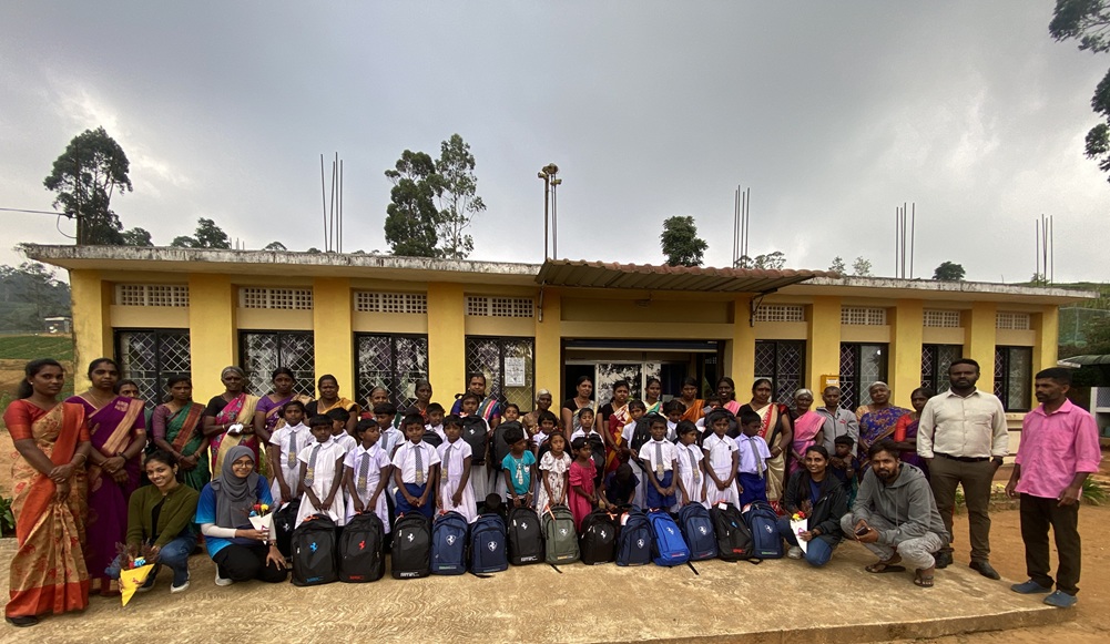 Proud children with their new school supplies. Photo: A-PAD SL
