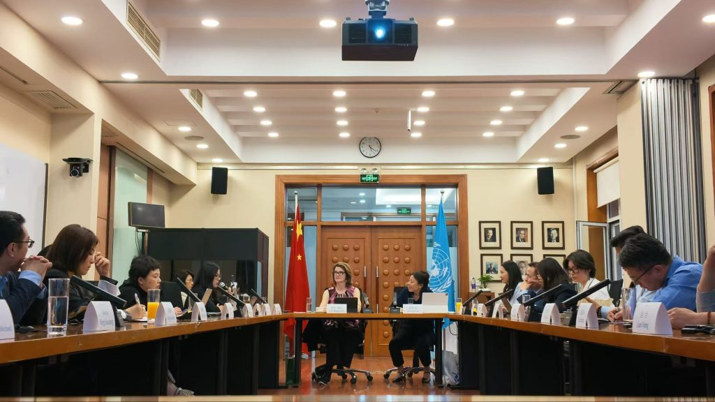 Danxi Shen from Sany Foundation shared its MoU with OCHA as a concrete example of partnership, recognizing OCHA’s role as a trusted coordinator for global humanitarian action. Photo: OCHA