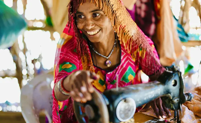 Under the Community World Service Asia (CWSA) Pakistan livelihood project, women are enabled to earn a living and take part in decision-making, in line with humanitarian standards. Photo: CWSA Pakistan