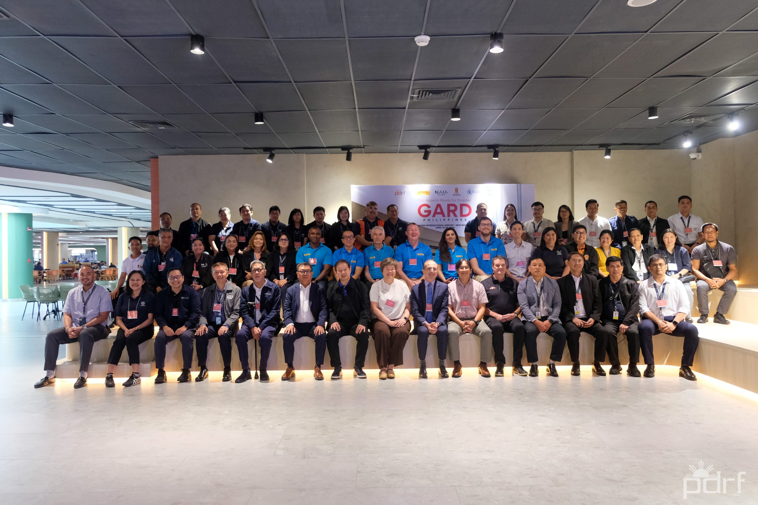 More than 40 people – airport staff, government agencies, humanitarian organizations, and trainers – spent three days at Ninoy Aquino International Airport (NAIA) working through a single question: what would this airport need to do on its worst day? Photo credit: PDRF